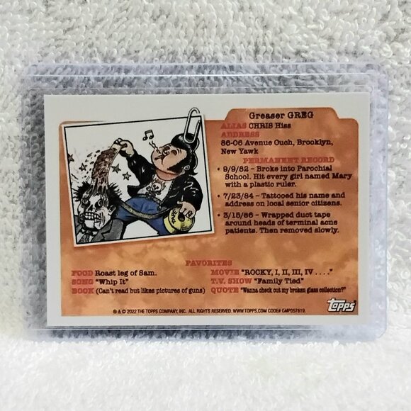 5/$20 Mint 2022 Topps Chrome GPK Hot Doug Card 185b!! - Picture 2 of 2